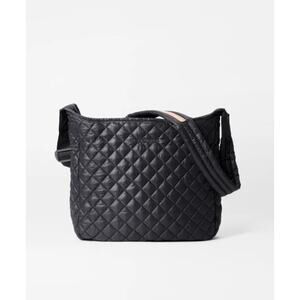 NWT MZ Wallace Black Leather Parker Deluxe Quilted Crossbody Bag